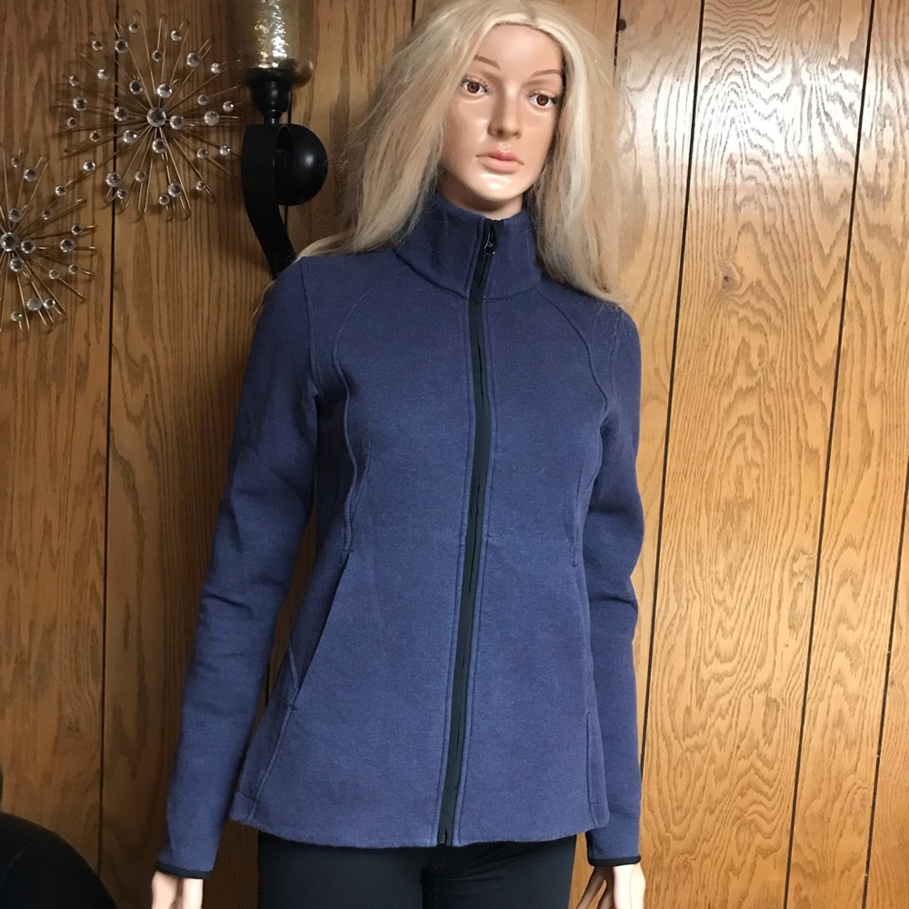 Lululemon" Insculpt Jacket- Heathered Deep Indigo / Deep Indigo- Size 4- - Picture 6 of 15